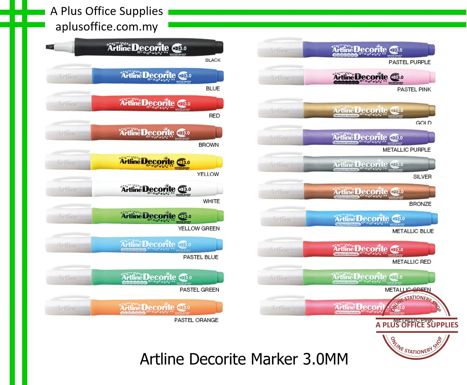 ARTLINE Decorite Marker 3.0MM