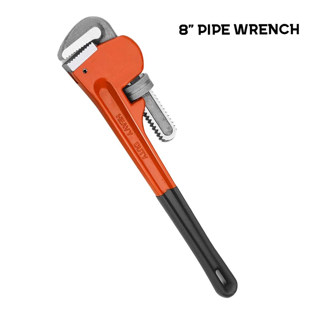 PIPE WRENCH Heavy Duty American Type Pipe Wrench Adjustable Plumbing Pliers Clamp Plumber Repair Tool Sepana Paip (8-24)