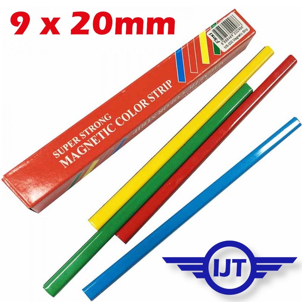Others ***12pcs** Super Strong Magnetic Color Strip Magnet Bar Soft Magnet for Whiteboard