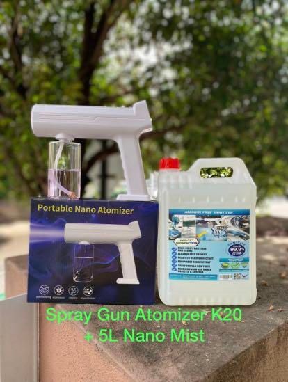 QS Spray Gun Sanitizer + 5L Nano Mist