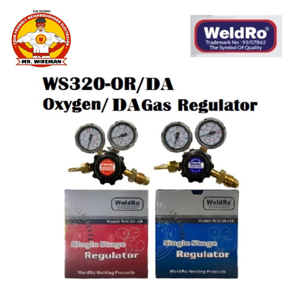 Weldro WR320-OXY Oxygen Regulator Gas Welding Regulator
