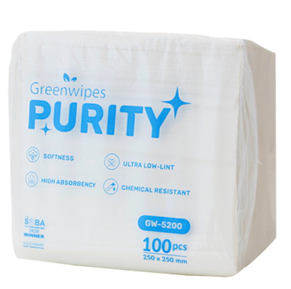 GW-5200 GREENWIPES® PURITY LINT FREE WIPES