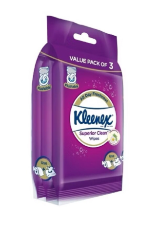 24x3x10s Kleenex Superior Clean Wipes (50045)