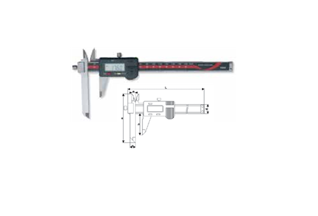 Temo 0-150mm Digital Offset Caliper