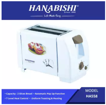 Hanabishi 2 Slice Bread Toaster HA558