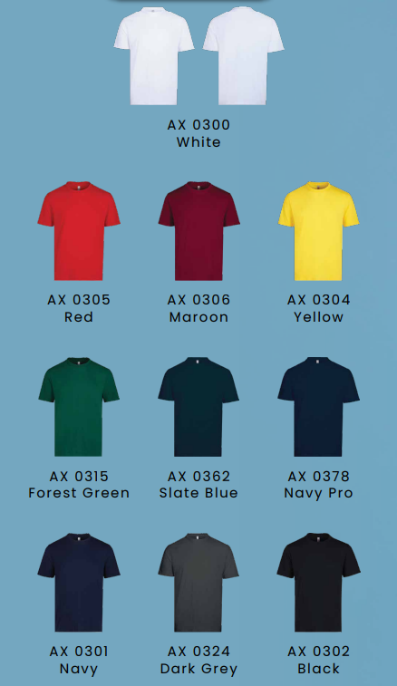 AX03 RN Tee (S/S, Polyester)