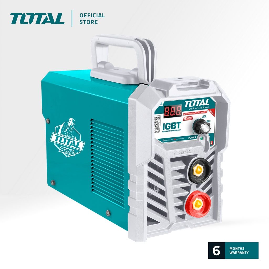 TOTAL TW21302 INVERTER MMA WELDING MACHINE (THIS MACHINE FEATURES IGBT INVERTER TECHNOLOGY ANTI-STICK HOT START & ARC-FORCE.)