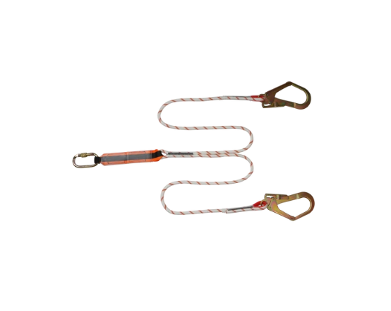 Double Kernmantle Lanyard 1.8M + Energy Absorber (Large Hook)