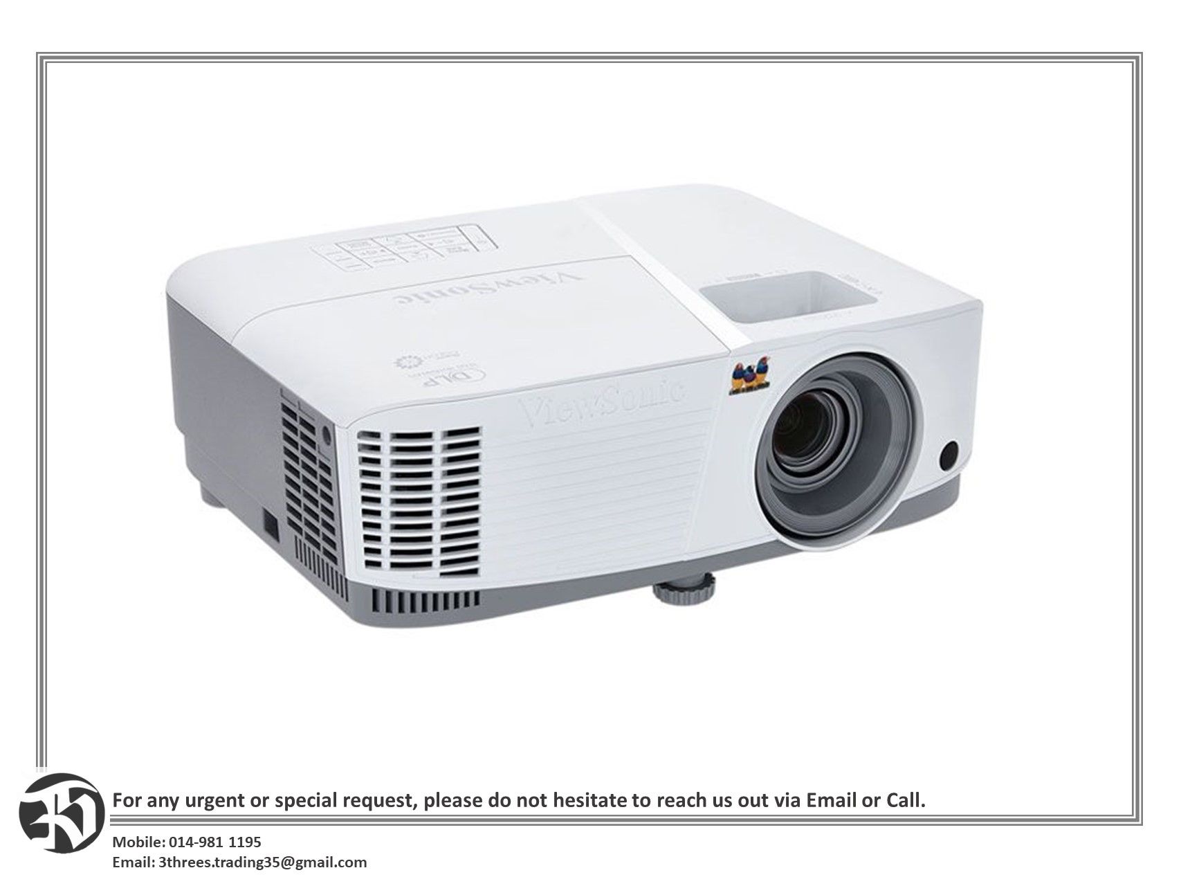 ViewSonic PA503W 3600 Lumens WXGA Business Projector