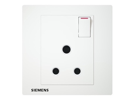SIEMENS RELFA 5UB1336-3PC01 15A 1GANG SWITCH SOCKET (WHITE)