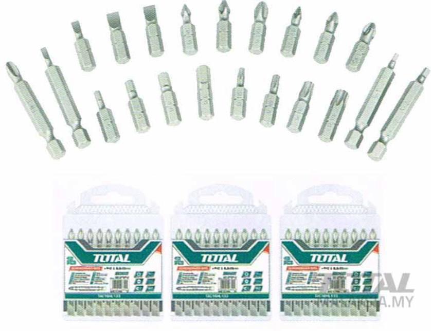 TOTAL SCREWDRIVER BITS TAC16PH223 (DIAMETER: PH2 / TOTAL LENGTH: 50MM (2"))