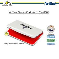 ARTLINE STAMP PAD - NO.1 (RED)