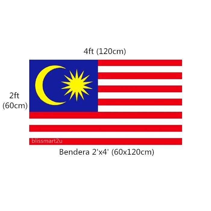 Malaysia Flag 2X4