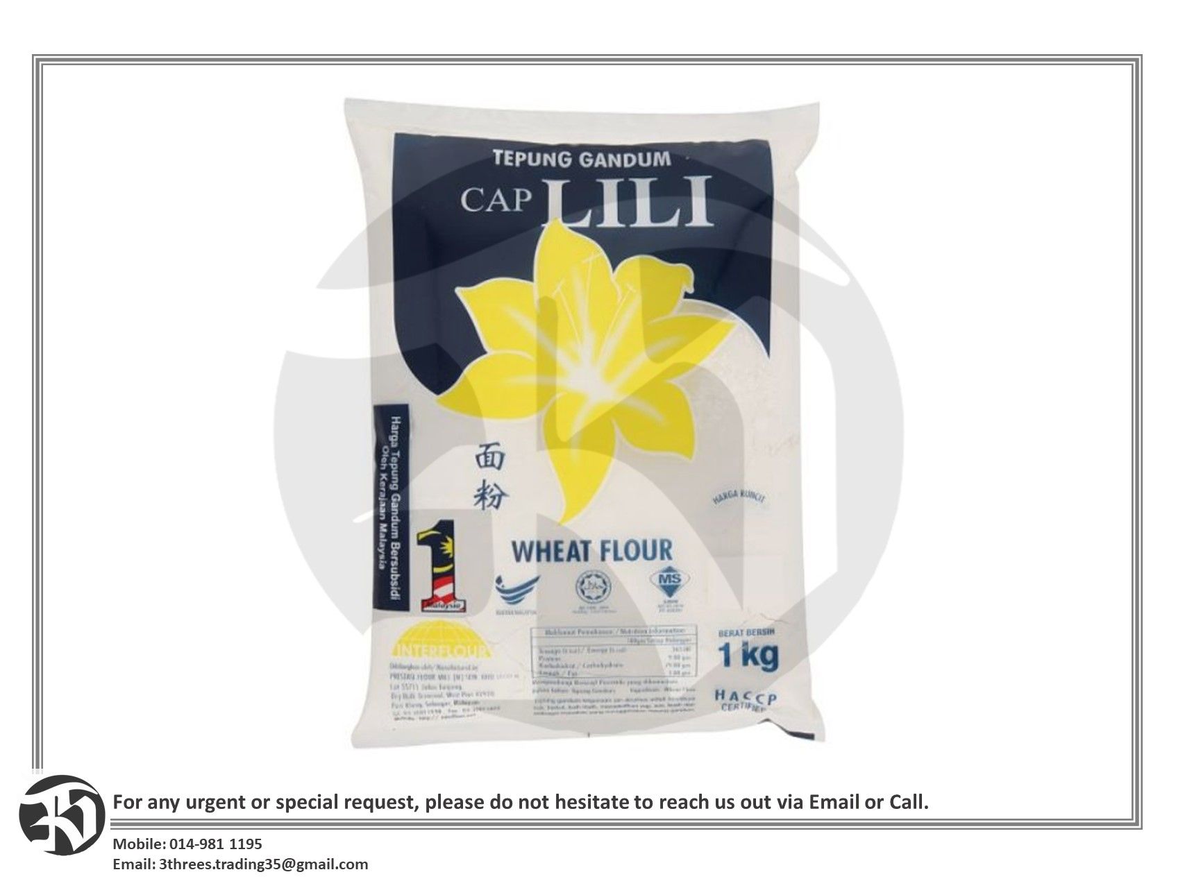 Cap Lili Wheat Flour 1kg