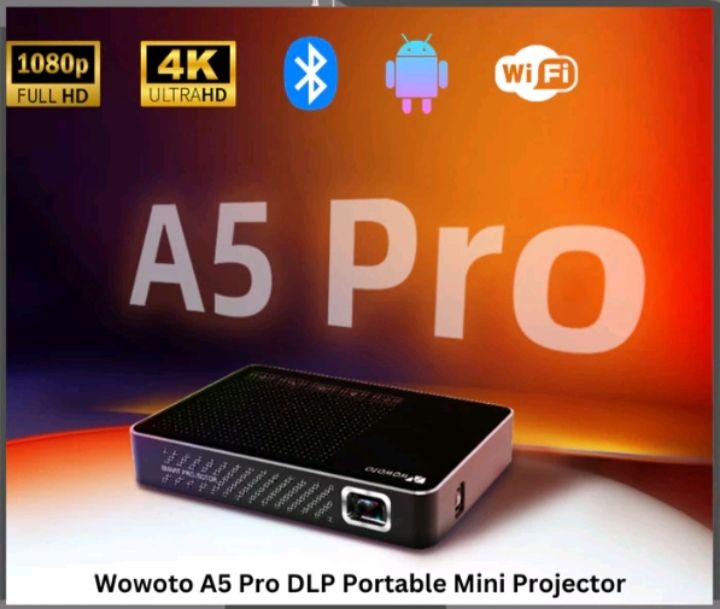 WOWOTO A5 Pro DLP Portable Smart LED Mini Projector(HANDY TYPE) FREE DELIVERY
