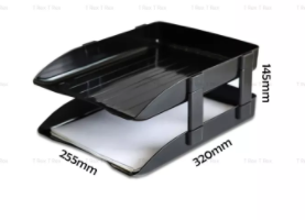 NISO Document TRAY 2 TIER / DOCUMENT RACK/ LETTER TRAY/ PAPER TRAY/ PAPER ORGANIZER/ A4 TRAY/ PLASTIC TRAY/ 2 TIER