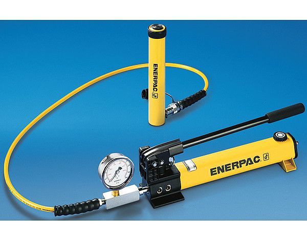 Enerpac SCR102H, Two Speed, Hydraulic Hand Pump, 10t, 54mm Cylinder Stroke, 700 bar