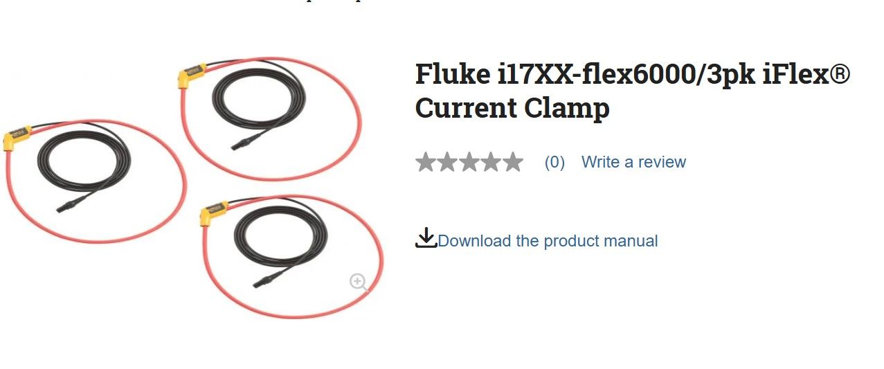 Fluke i17XX-flex6000/3pk iFlex® Current Clamp