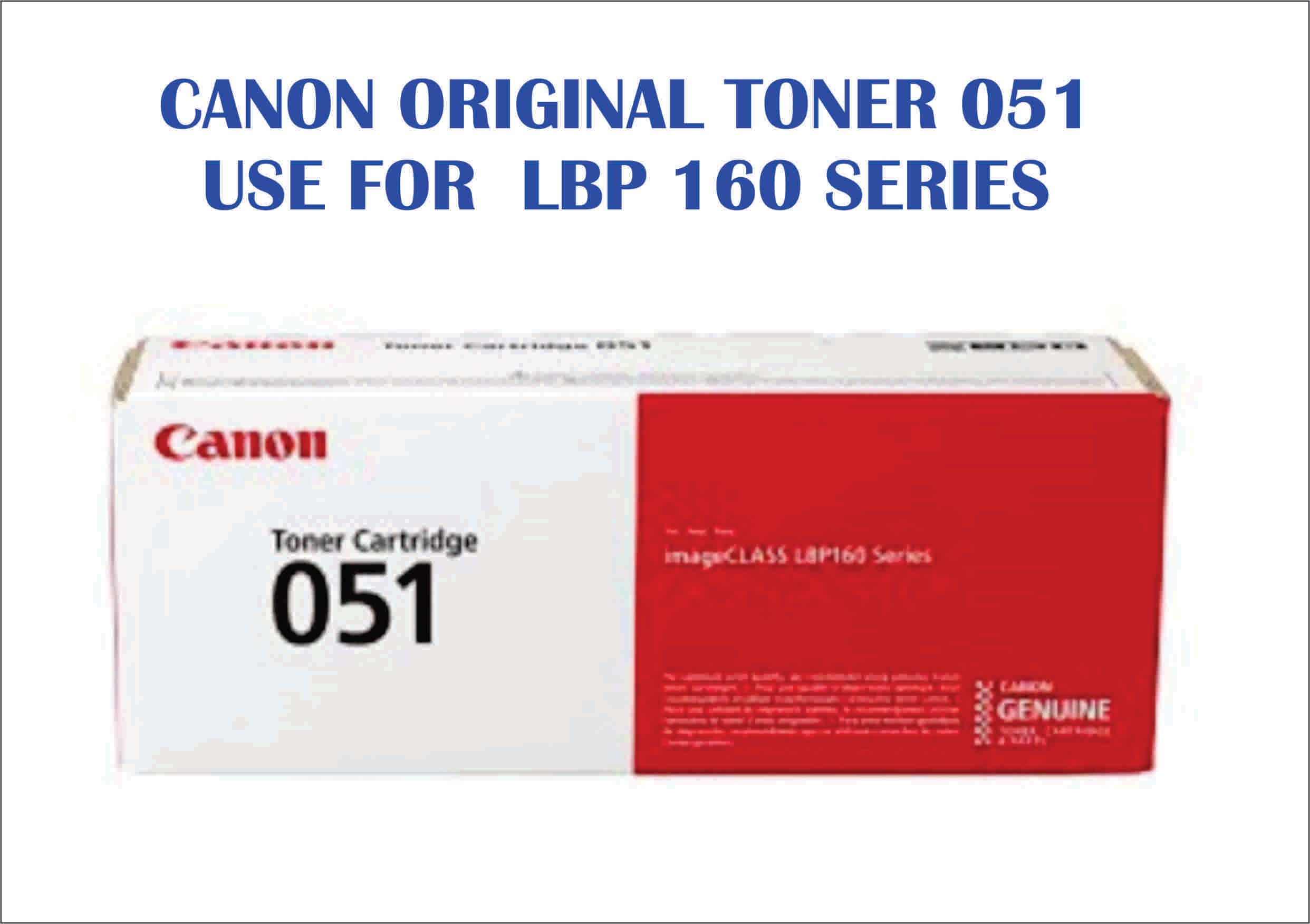 CANON 051 OCHA CANON ORIGINAL TONER 051 USE FOR LBP 160 SERIES-FREE DELIVERY PENINSULAR MALAYSIA ONLY