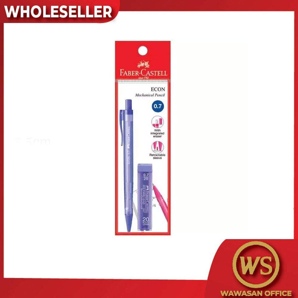 FABER CASTELL F/C ECON 1343 0.7 M/PENCIL+LEAD SET 134207