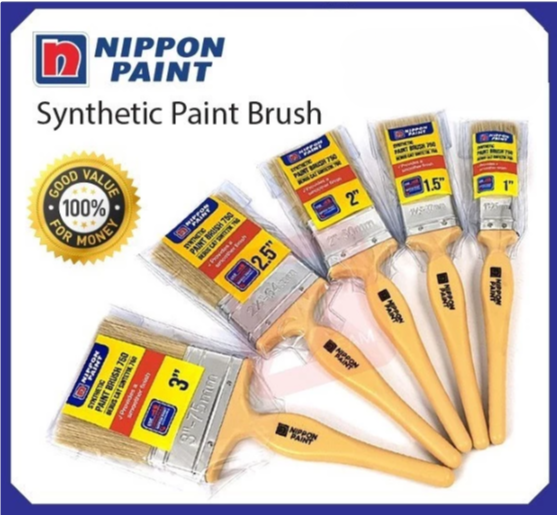 NIPPON PAINT 2" NIPPON PAINT Synthetic Nylon Filament Paint Brush