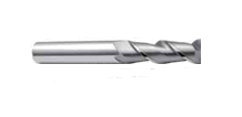 Temo 4.0mm x 50mm Carbide TMCT1720400C Micrograin 2-Flute End Mill with 4mm Shank Dia - for Aluminum & Brass