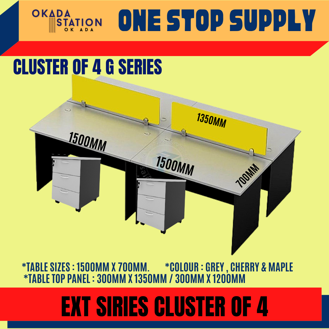 VS WORKSTATION OF 4 -G SERIES / CLUSTER OF 4 -G SERIES / WORKSTATION / CLUSTER / OFFICE TABLE