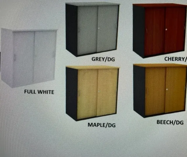 Melamine Sliding Door Low Cabinet