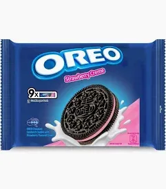 Oreo Chocolate Sandwich Cookies with Strawberry Creme Multipack (9 x 27.6g)