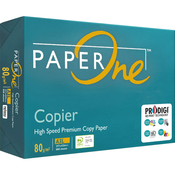 PAPERONE A3 COPIER PAPER WHITE 80GSM 500'S GREEN PACK