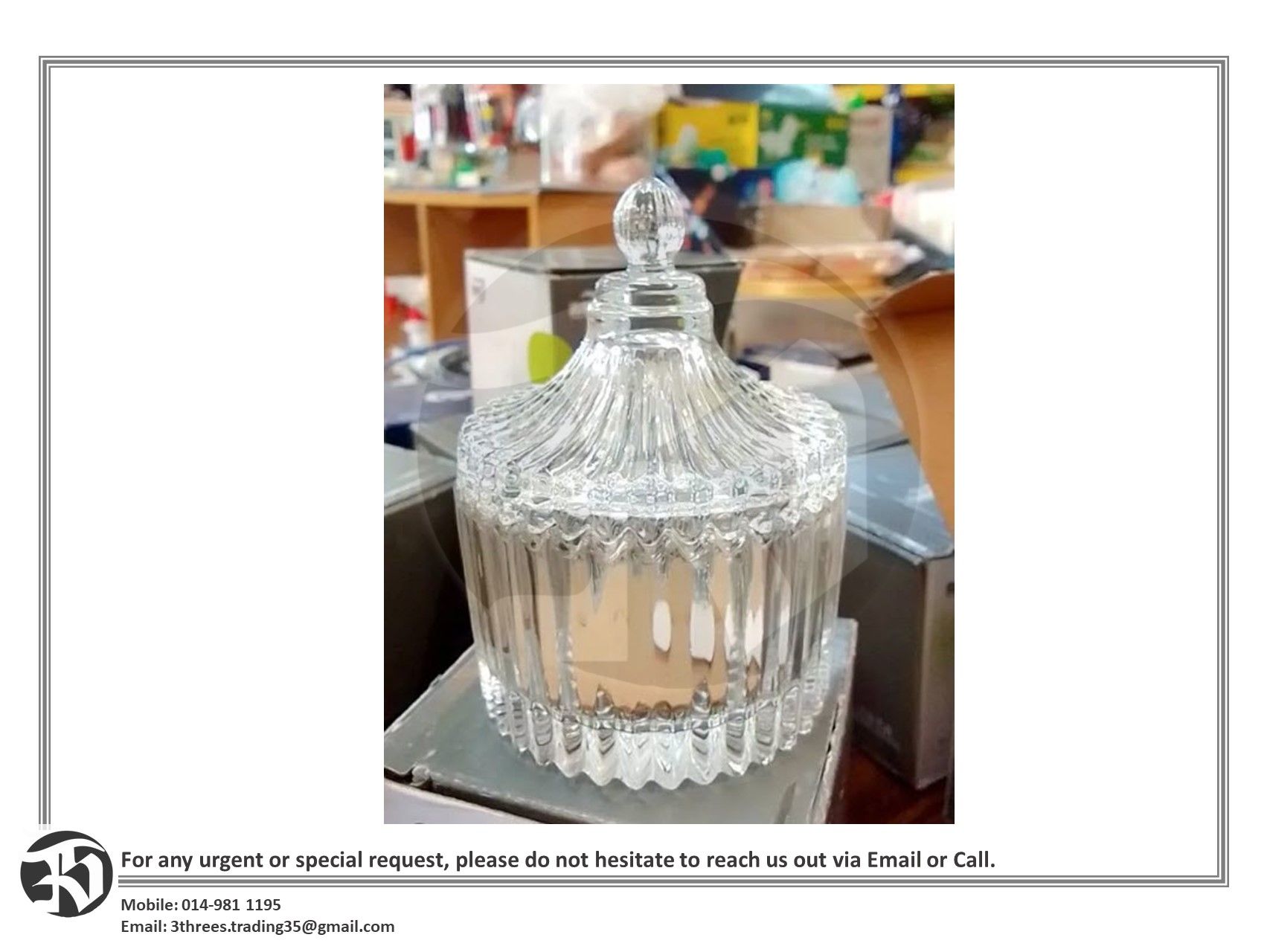 Glass Jar / Candy Jar