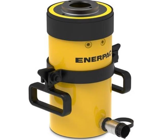 ENERPAC RCH606, 63.6 TON CAPACITY, 6.00 IN STROKE, SINGLE-ACTING, HOLLOW PLUNGER HYRAULIC CYCLINDER