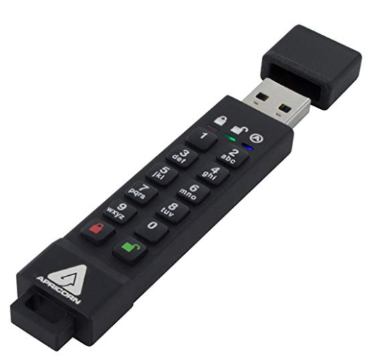 APRICORN AEGIS SECURE KEY 3Z- USB 3.1 (3.0) FLASH DRIVE 8 GB