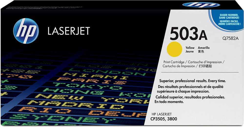 HP LaserJet Toner Cartridge 503A Yellow Q7582A