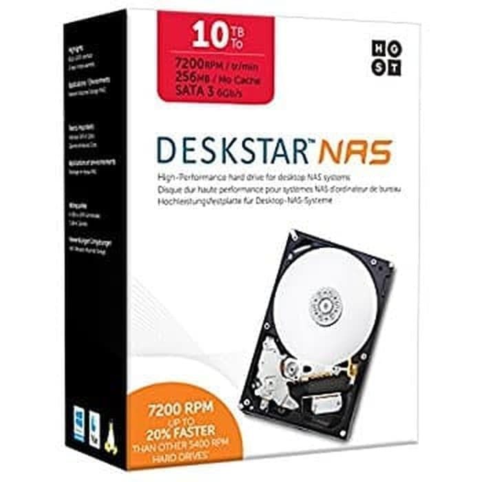 Genuine Malaysia Hitachi Warranty - DESKSTAR HITACHI 3.5" NAS 10TB Internal Hard Disk