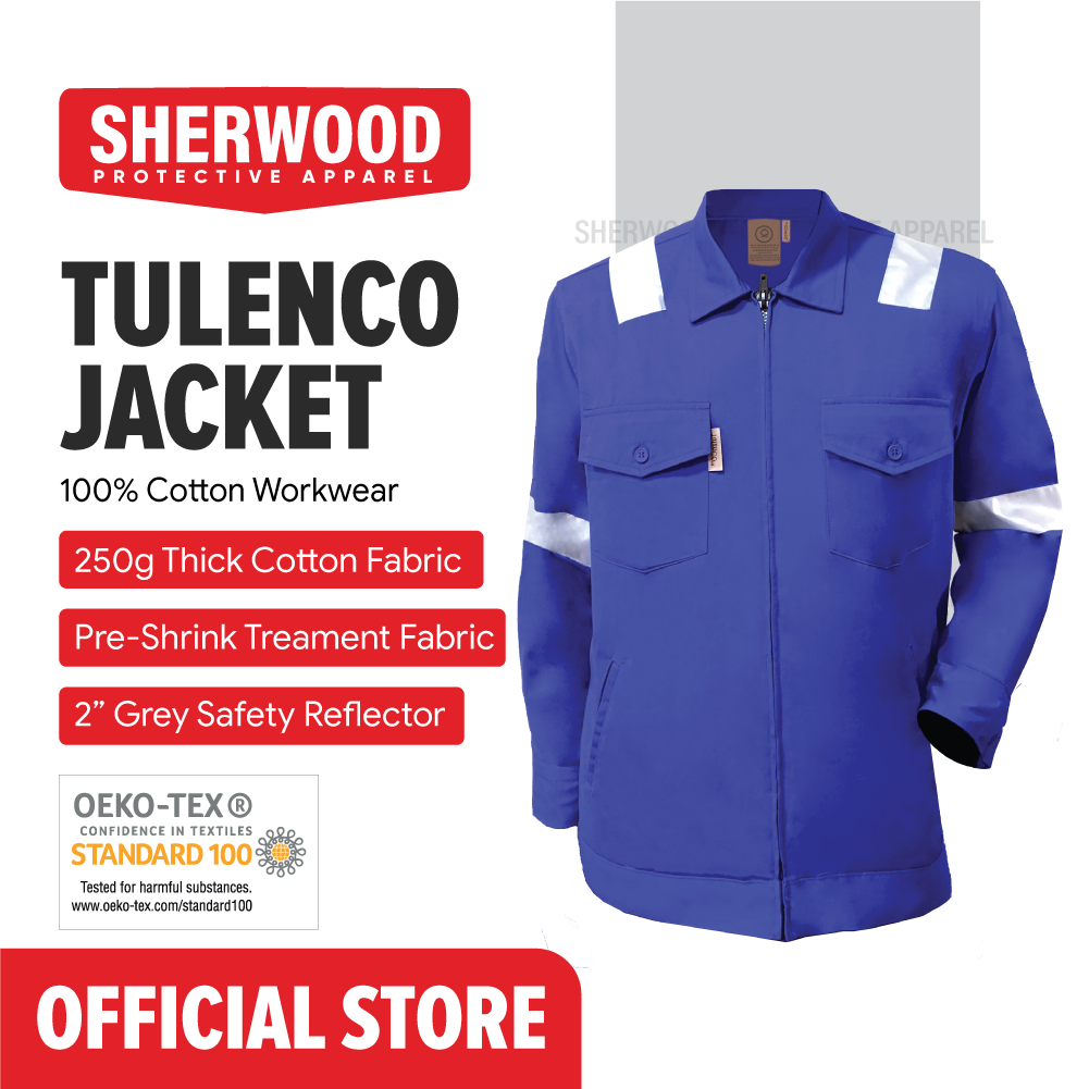 TULEN COTTON JACKET - Workshop Workwear With Reflector