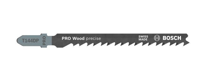 BOSCH PRO WOOD PRECISE T144DP JIGSAW BLADE, 100 MM, 5 PCS (2608633A35)