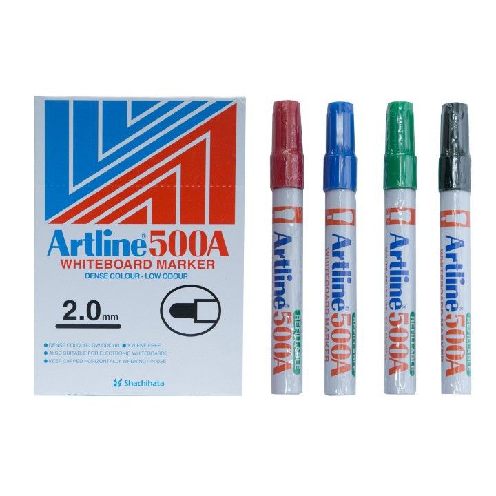 WHITEBOARD MARKER ARTLINE BLACK 500A 12PCS/BOX