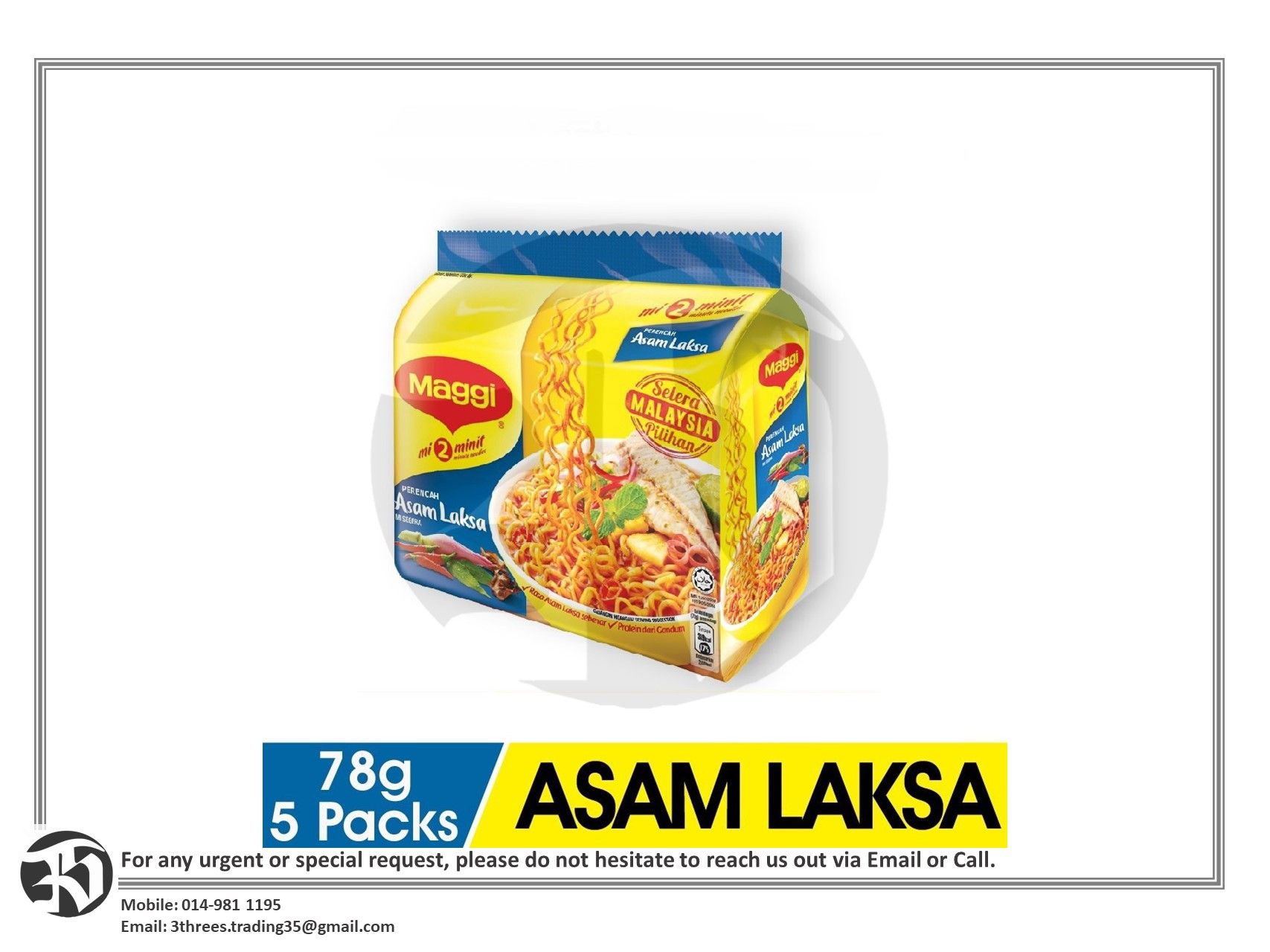 MAGGI 2-MINN ASAM LAKSA PR5+1 (6'sX78g)