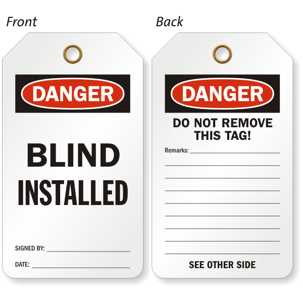 Blind Loto Tag