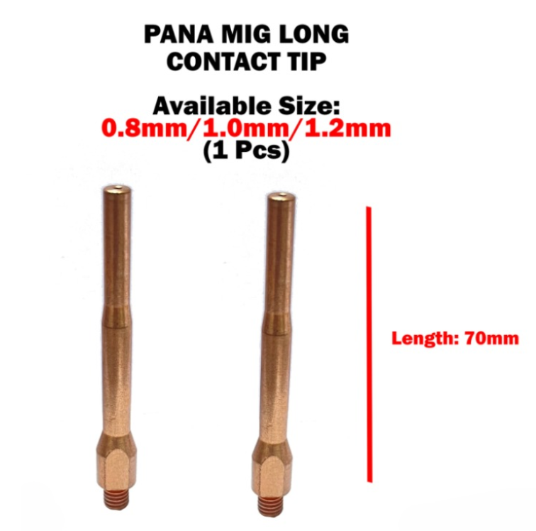 MIG WELDING TORCH LONG CONTACT TIP (PANA TYPE)