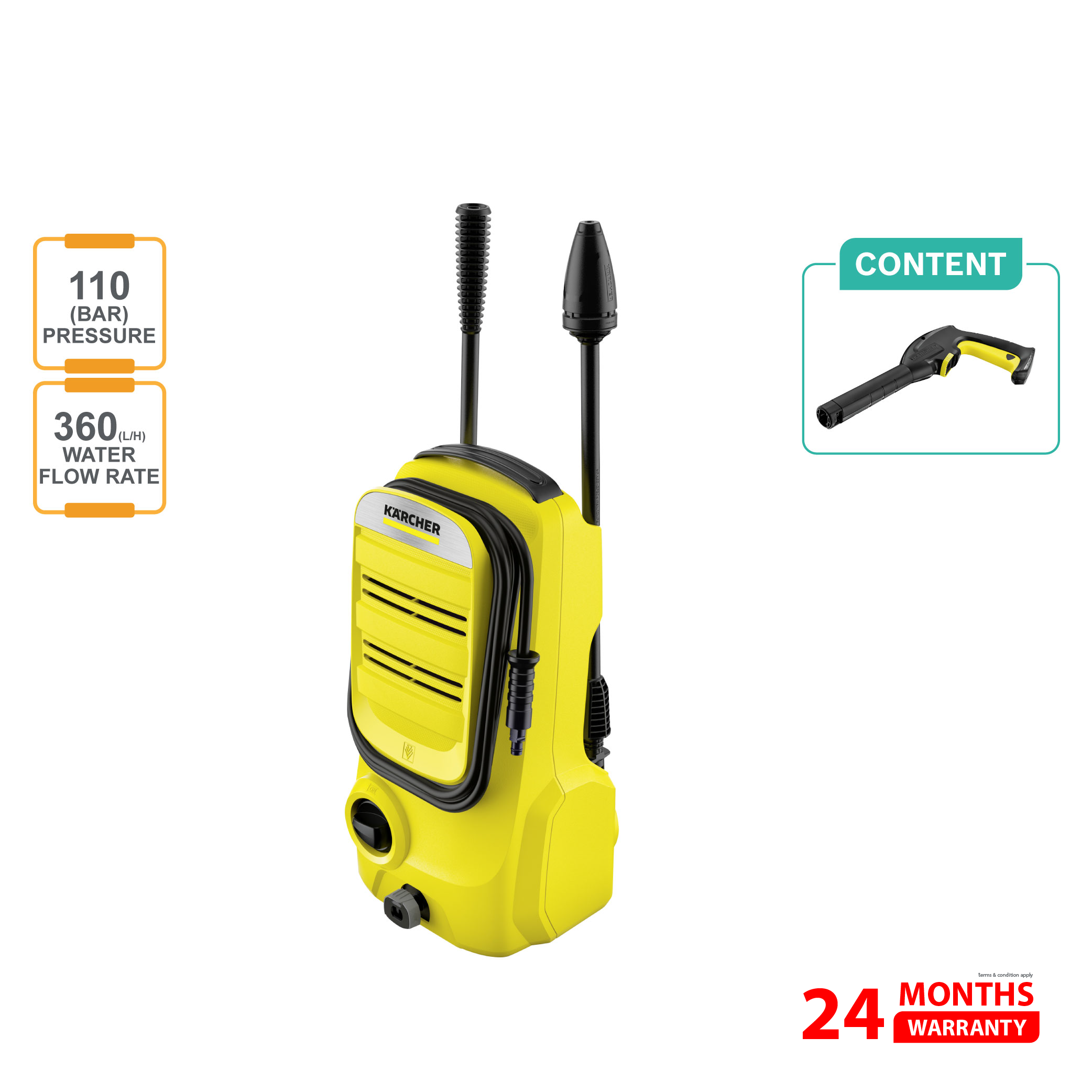KARCHER K 2 Compact High Pressure Washer (1.673-500.0)