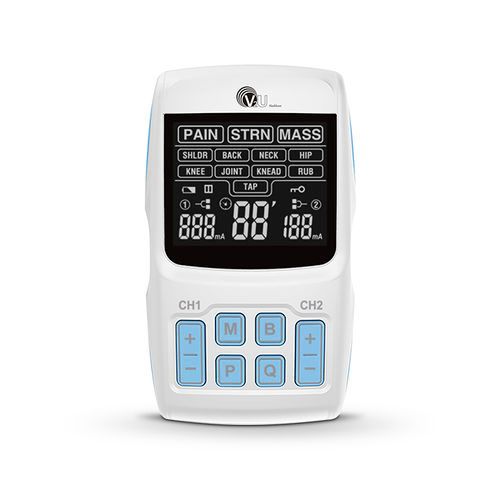V2U 2 Channels TENS/EMS - 5 TENS MODE + 3 EMS MODE + 9 PRESET MODE