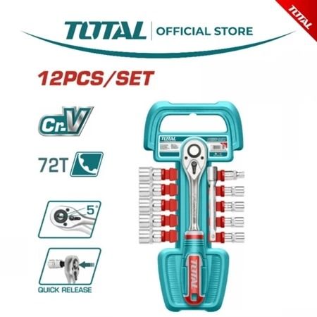 Total 12 Pcs Socket Set - THT14114126 / THT141121