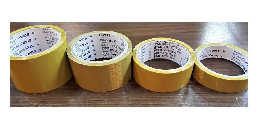 OKADA 36MM X 40 OPP TAPE -CLEAR & BROWN / OPP TAPE / CLEAR OPP TAPE / TRANSPARENT / BROWN OPP TAPE / CELLOPHANE TAPE