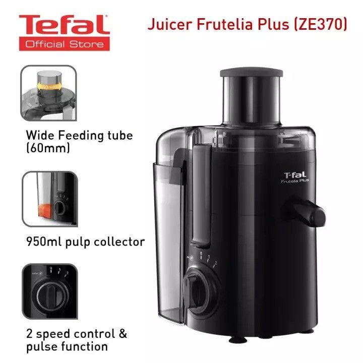 Tefal *Tefal Frutelia Plus Juicer (350W) ZE370865/ZE370