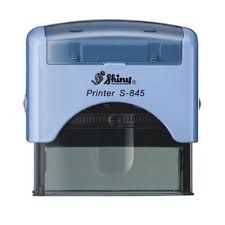SHINY S-845 SELF-INKING PRINTER RUBBER STAMP WITH RUBBER 70mm x 25mm