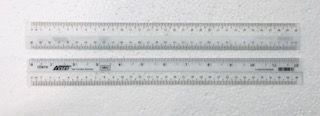 SR7612 ASTAR STRAIGHT RULER, 12INCHES, 30CM