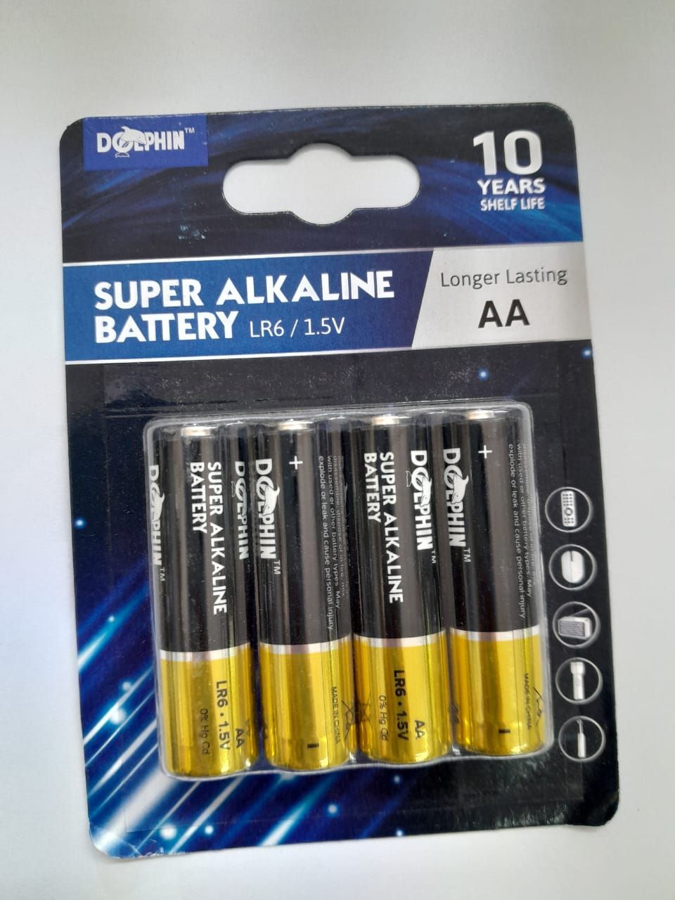 DOLPHIN DOL-AA238 SUPER ALKALINE BATTERY AA 4'S
