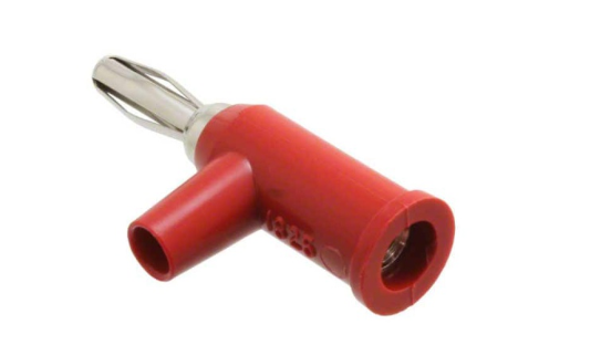 Fluke PJKPL 1825-2 Banana Plug With Safety Collar, Solderless, 10 Pcs, Red